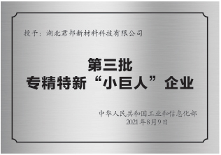 國家級(jí)專精特新“小巨人”認(rèn)定